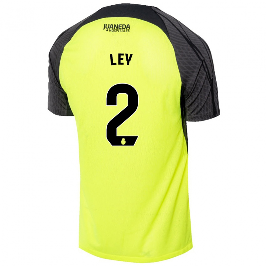 Niño Camiseta Yuzún Ley #2 Verde Fluorescente Negro 2ª Equipación 2024/25 La Camisa Perú