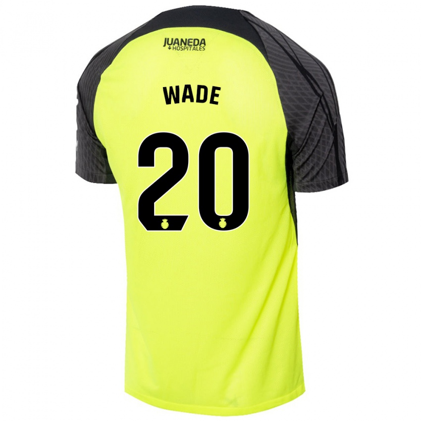 Niño Camiseta Sebas Wade #20 Verde Fluorescente Negro 2ª Equipación 2024/25 La Camisa Perú