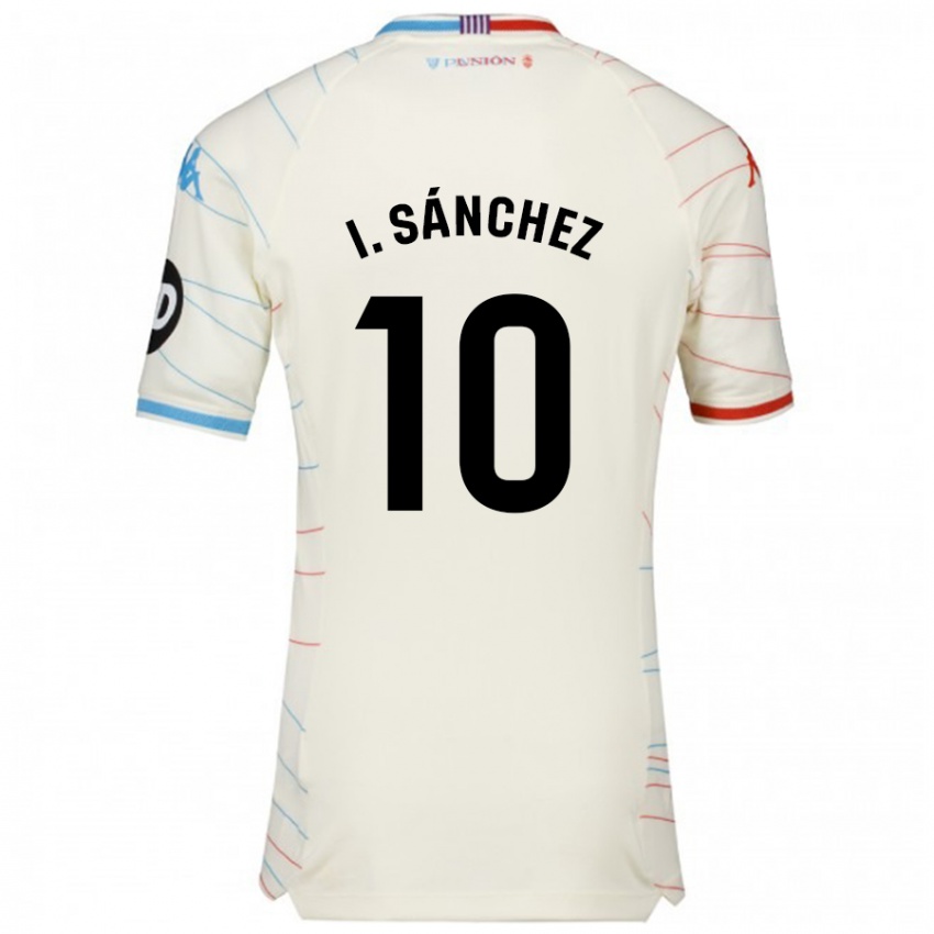 Niño Camiseta Iván Sánchez #10 Blanco Rojo Azul 2ª Equipación 2024/25 La Camisa Perú