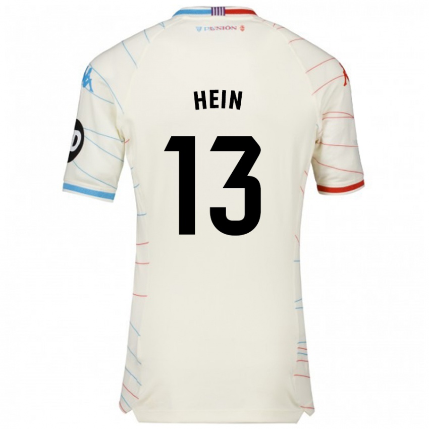 Niño Camiseta Karl Hein #13 Blanco Rojo Azul 2ª Equipación 2024/25 La Camisa Perú