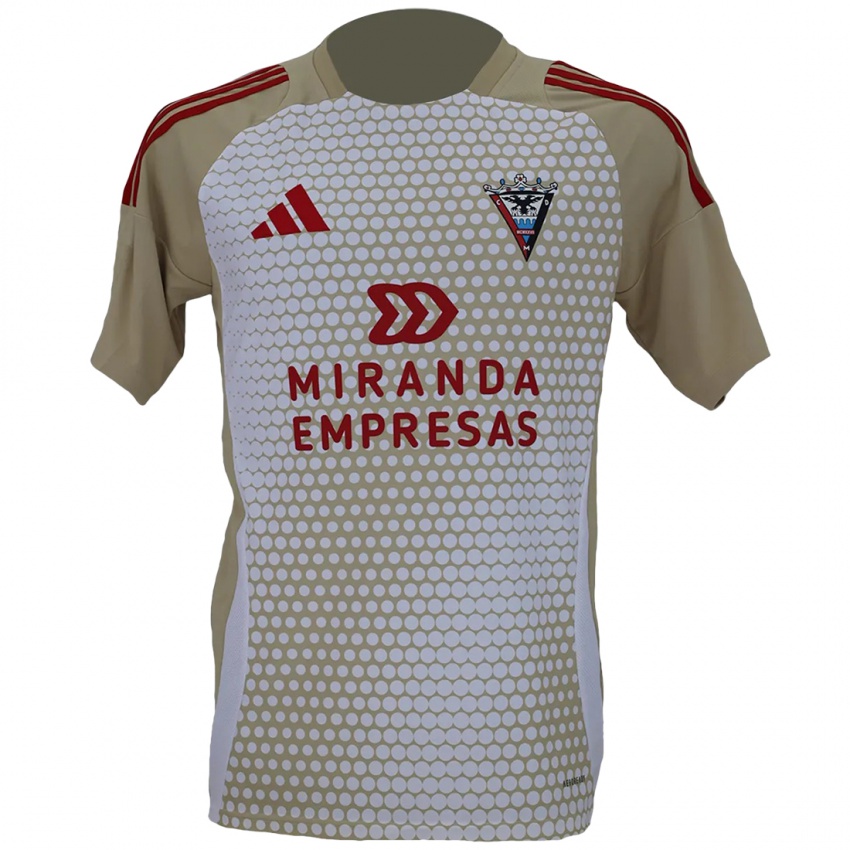 Niño Camiseta Juan Gutiérrez #22 Marrón Blanco 2ª Equipación 2024/25 La Camisa Perú