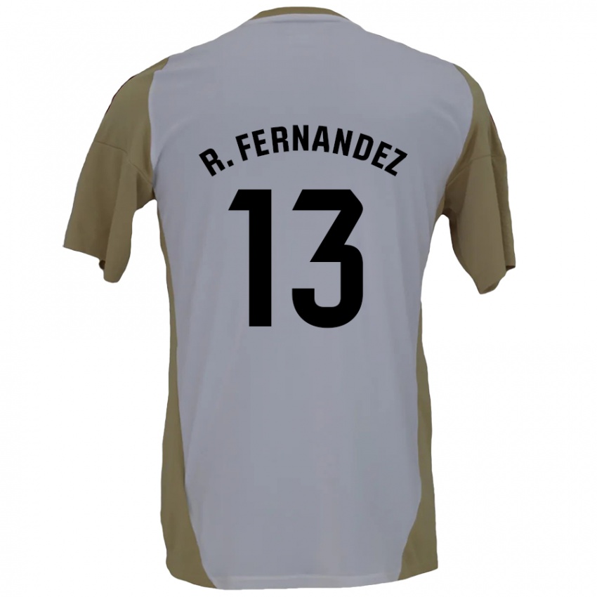 Niño Camiseta Raúl Fernández #13 Marrón Blanco 2ª Equipación 2024/25 La Camisa Perú