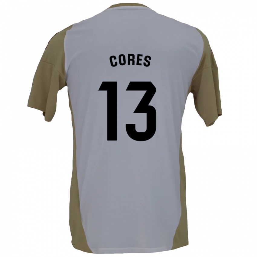 Niño Camiseta Christian Cores #13 Marrón Blanco 2ª Equipación 2024/25 La Camisa Perú