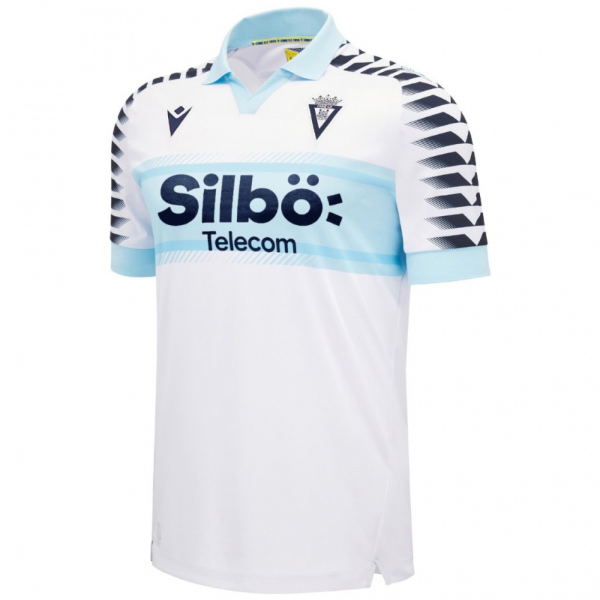 Niño Camiseta Fede San Emeterio #24 Blanco Azul 2ª Equipación 2024/25 La Camisa Perú