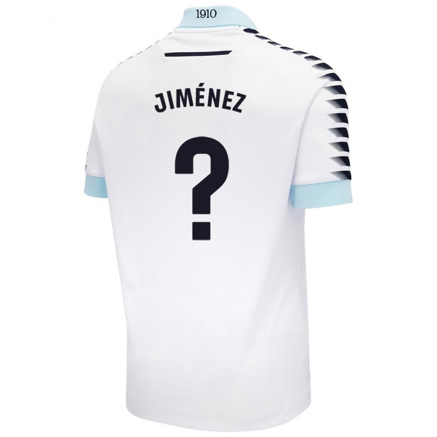 Niño Camiseta Álvaro Jiménez #0 Blanco Azul 2ª Equipación 2024/25 La Camisa Perú