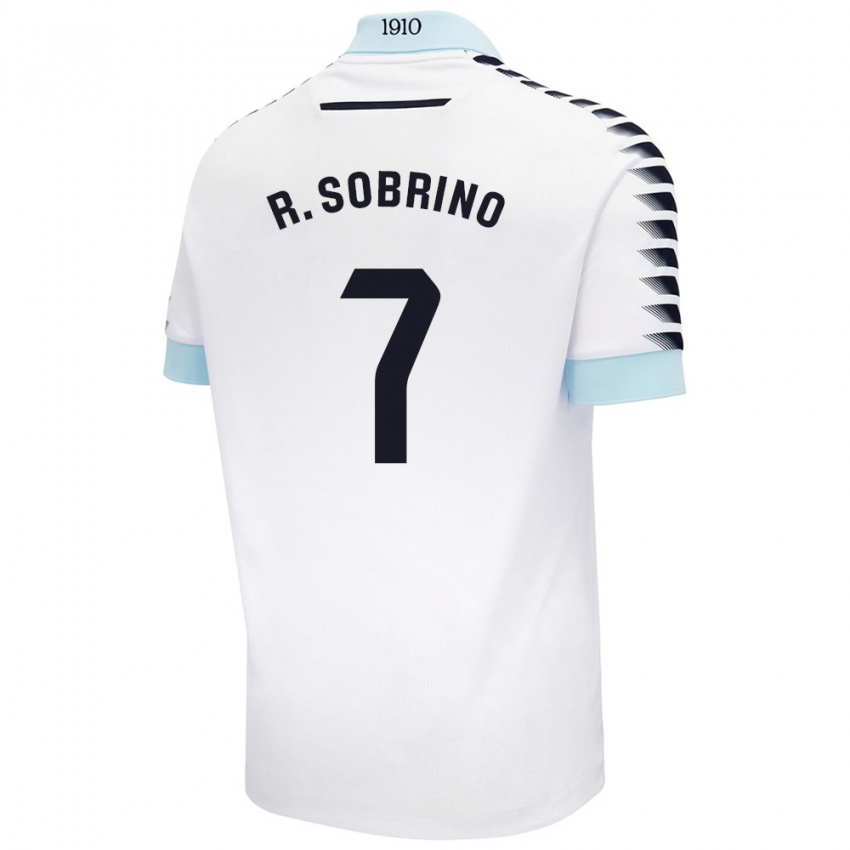 Niño Camiseta Ruben Sobrino #7 Blanco Azul 2ª Equipación 2024/25 La Camisa Perú