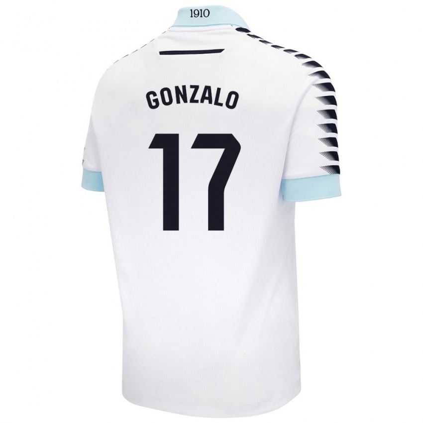 Niño Camiseta Gonzalo Escalante #17 Blanco Azul 2ª Equipación 2024/25 La Camisa Perú