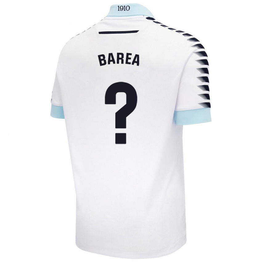 Niño Camiseta Pablo Barea #0 Blanco Azul 2ª Equipación 2024/25 La Camisa Perú