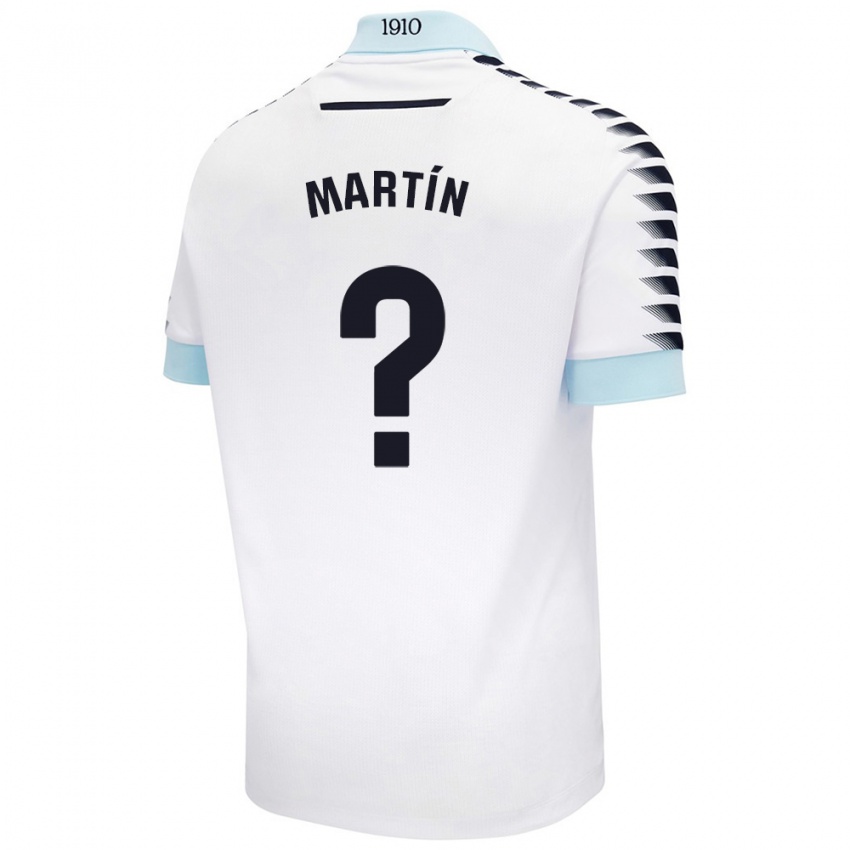 Niño Camiseta Ismael Martín #0 Blanco Azul 2ª Equipación 2024/25 La Camisa Perú