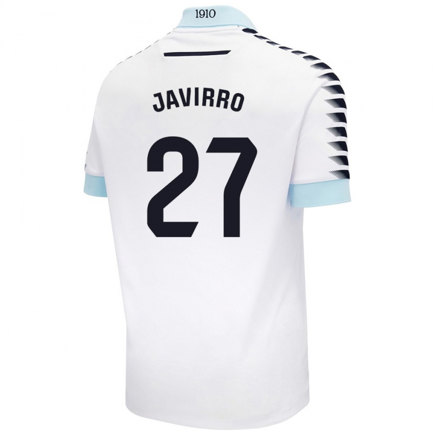 Niño Camiseta Javirro #27 Blanco Azul 2ª Equipación 2024/25 La Camisa Perú