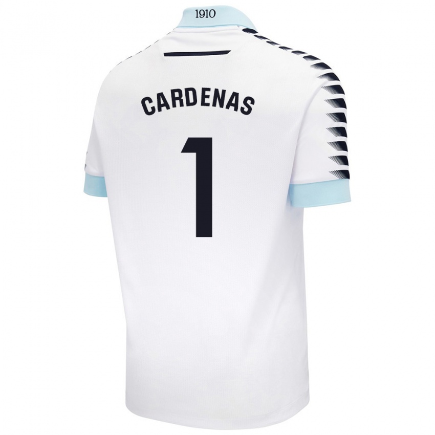 Niño Camiseta Raquel Cárdenas #1 Blanco Azul 2ª Equipación 2024/25 La Camisa Perú