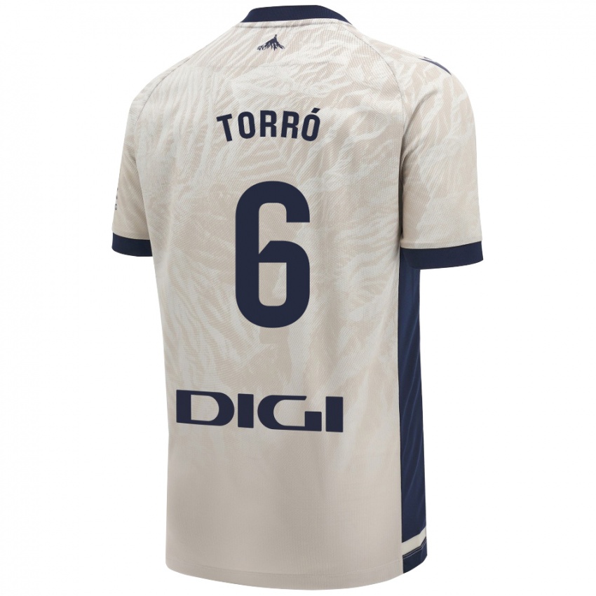 Niño Camiseta Lucas Torró #6 Gris Claro 2ª Equipación 2024/25 La Camisa Perú