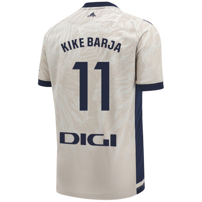 Niño Camiseta Kike Barja #11 Gris Claro 2ª Equipación 2024/25 La Camisa Perú