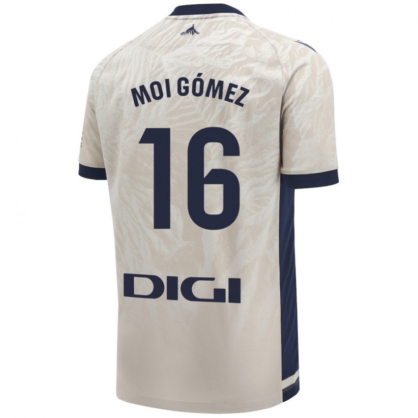 Niño Camiseta Moi Gómez #16 Gris Claro 2ª Equipación 2024/25 La Camisa Perú