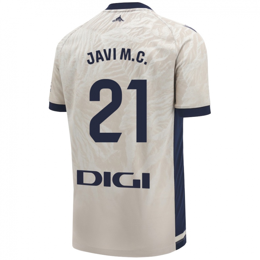 Niño Camiseta Javi Martínez #21 Gris Claro 2ª Equipación 2024/25 La Camisa Perú