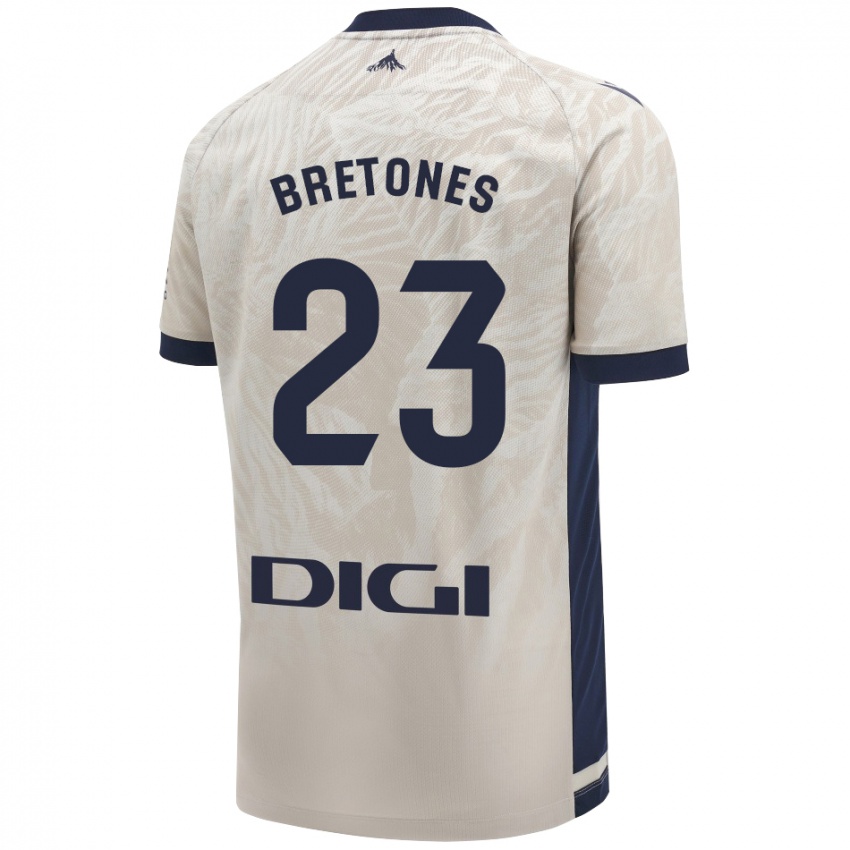 Niño Camiseta Abel Bretones #23 Gris Claro 2ª Equipación 2024/25 La Camisa Perú