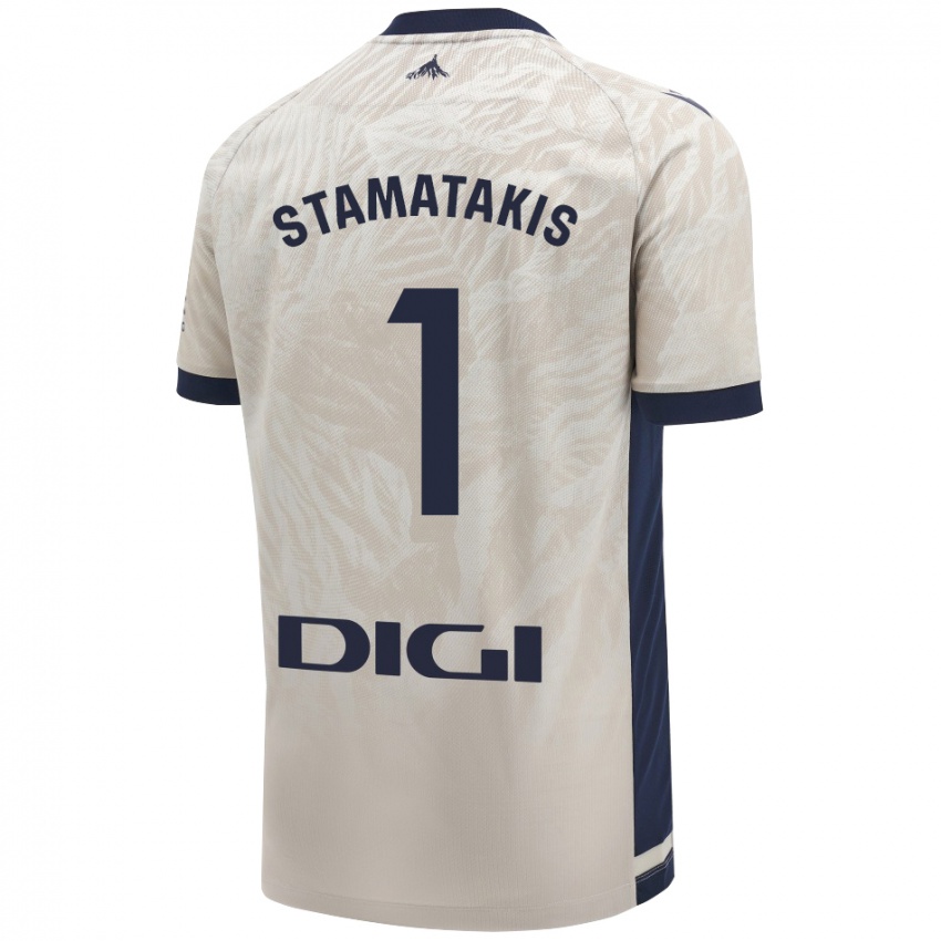 Niño Camiseta Dimitrios Stamatakis #1 Gris Claro 2ª Equipación 2024/25 La Camisa Perú