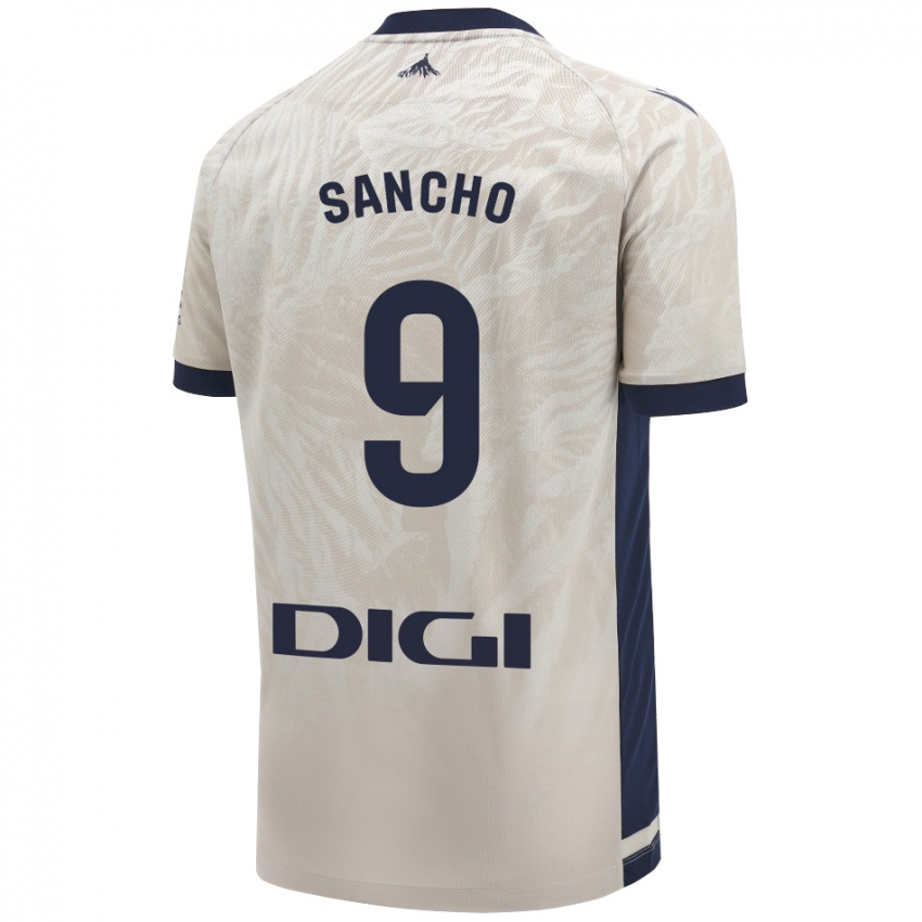 Niño Camiseta Dani Sancho #9 Gris Claro 2ª Equipación 2024/25 La Camisa Perú