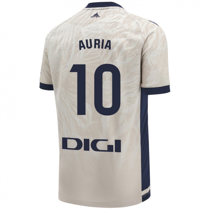 Niño Camiseta Miguel Auria #10 Gris Claro 2ª Equipación 2024/25 La Camisa Perú