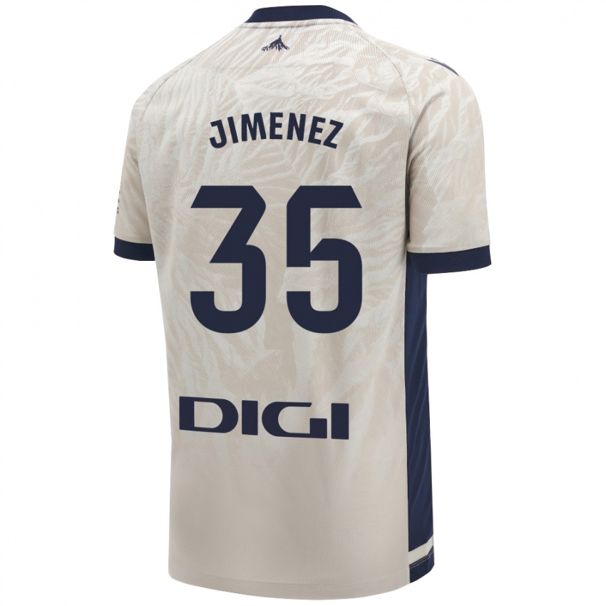 Niño Camiseta Álex Jimenez #35 Gris Claro 2ª Equipación 2024/25 La Camisa Perú