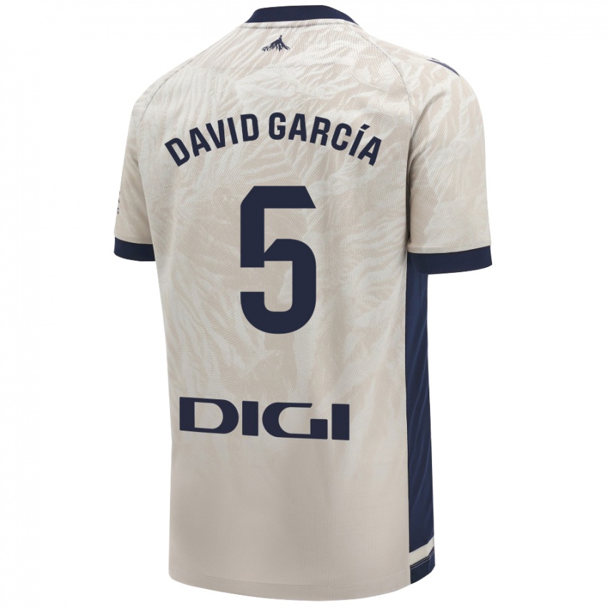 Niño Camiseta David García #5 Gris Claro 2ª Equipación 2024/25 La Camisa Perú