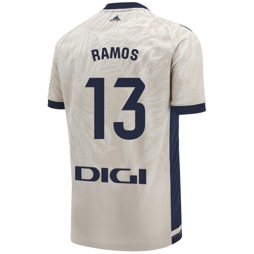 Niño Camiseta Darío Ramos #13 Gris Claro 2ª Equipación 2024/25 La Camisa Perú