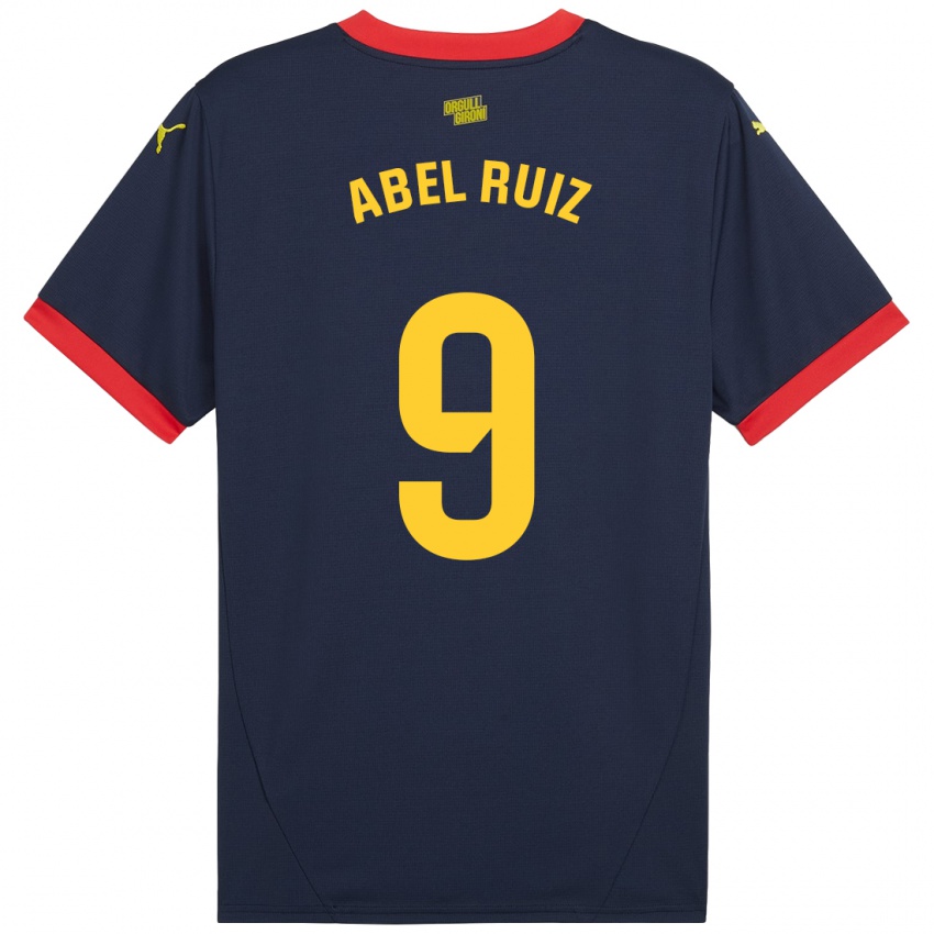 Niño Camiseta Abel Ruiz #9 Azul Marino Rojo 2ª Equipación 2024/25 La Camisa Perú