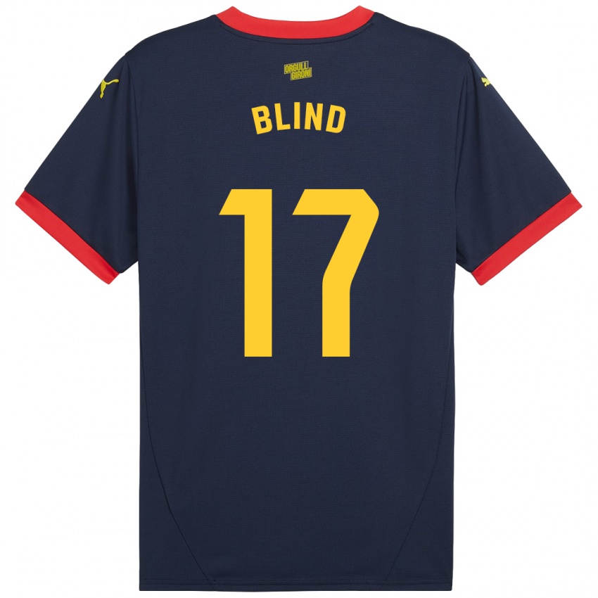 Niño Camiseta Daley Blind #17 Azul Marino Rojo 2ª Equipación 2024/25 La Camisa Perú