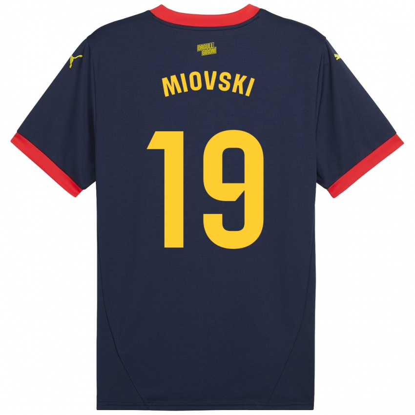 Niño Camiseta Bojan Miovski #19 Azul Marino Rojo 2ª Equipación 2024/25 La Camisa Perú