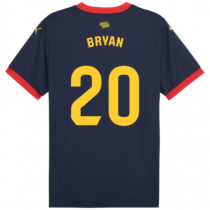 Niño Camiseta Bryan Gil #20 Azul Marino Rojo 2ª Equipación 2024/25 La Camisa Perú