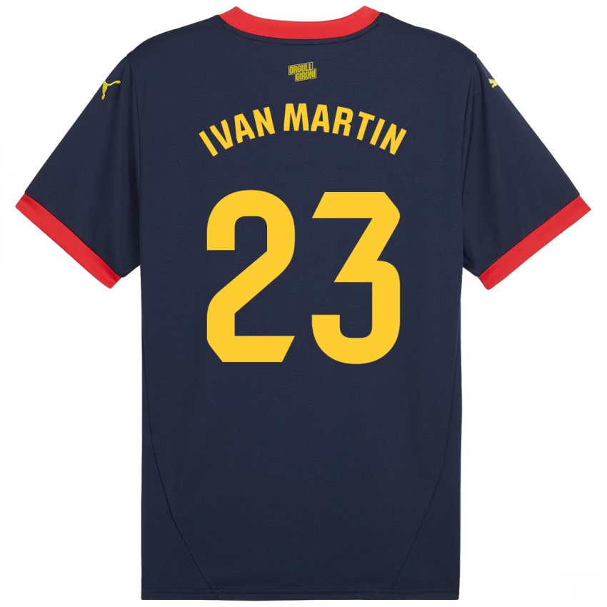 Niño Camiseta Iván Martín #23 Azul Marino Rojo 2ª Equipación 2024/25 La Camisa Perú