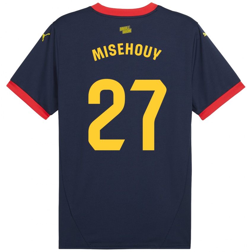 Niño Camiseta Gabriel Misehouy #27 Azul Marino Rojo 2ª Equipación 2024/25 La Camisa Perú