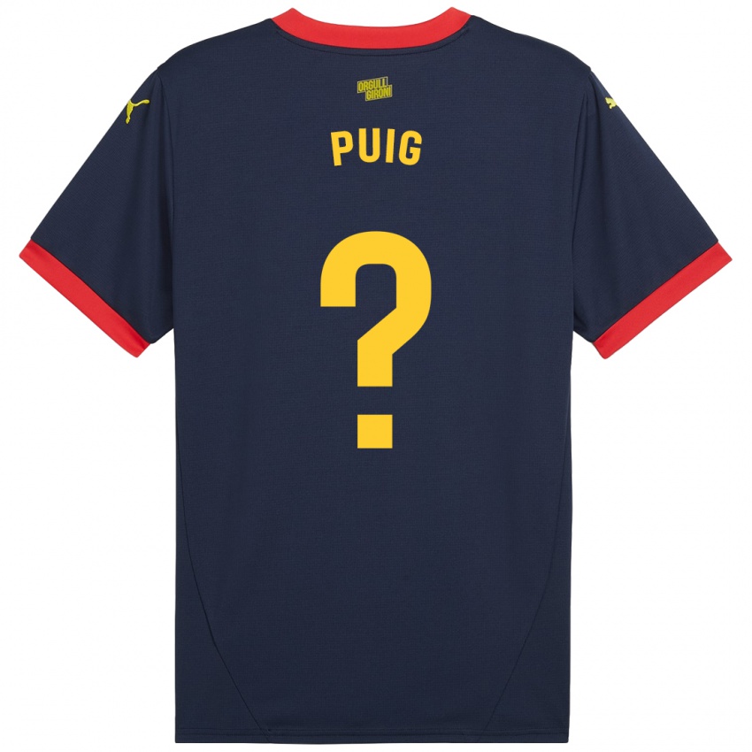 Niño Camiseta Sergi Puig #0 Azul Marino Rojo 2ª Equipación 2024/25 La Camisa Perú