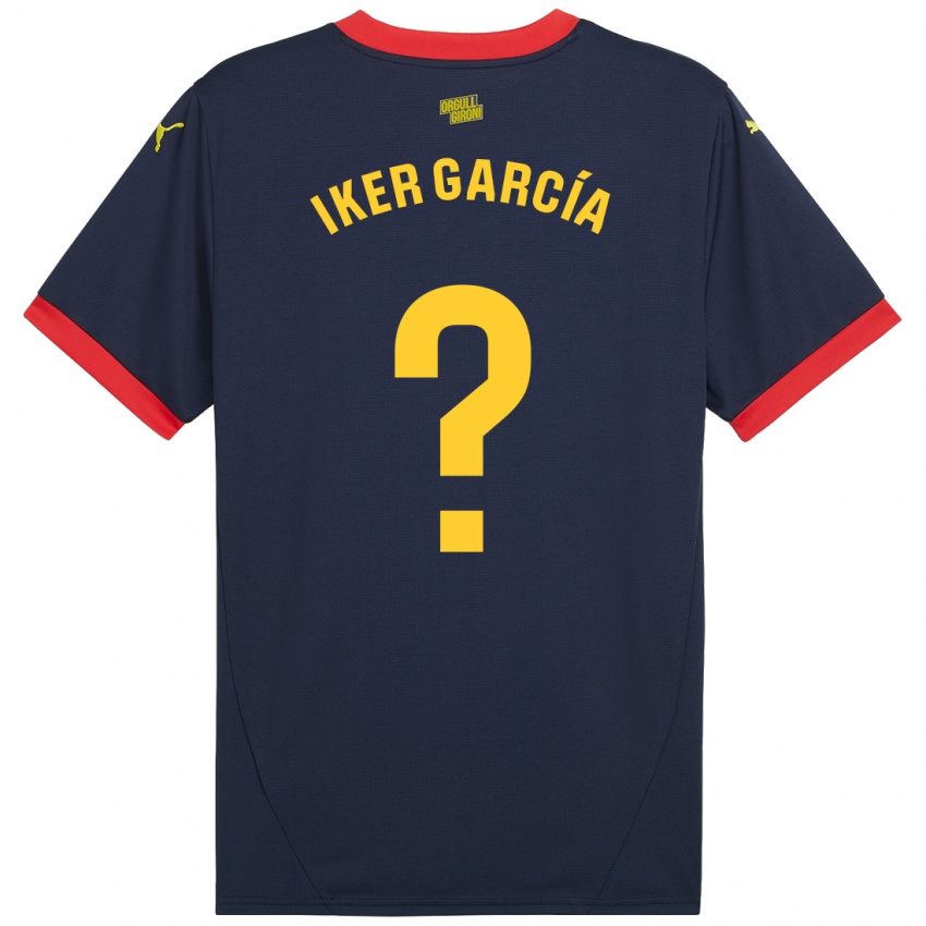 Niño Camiseta Iker García #0 Azul Marino Rojo 2ª Equipación 2024/25 La Camisa Perú