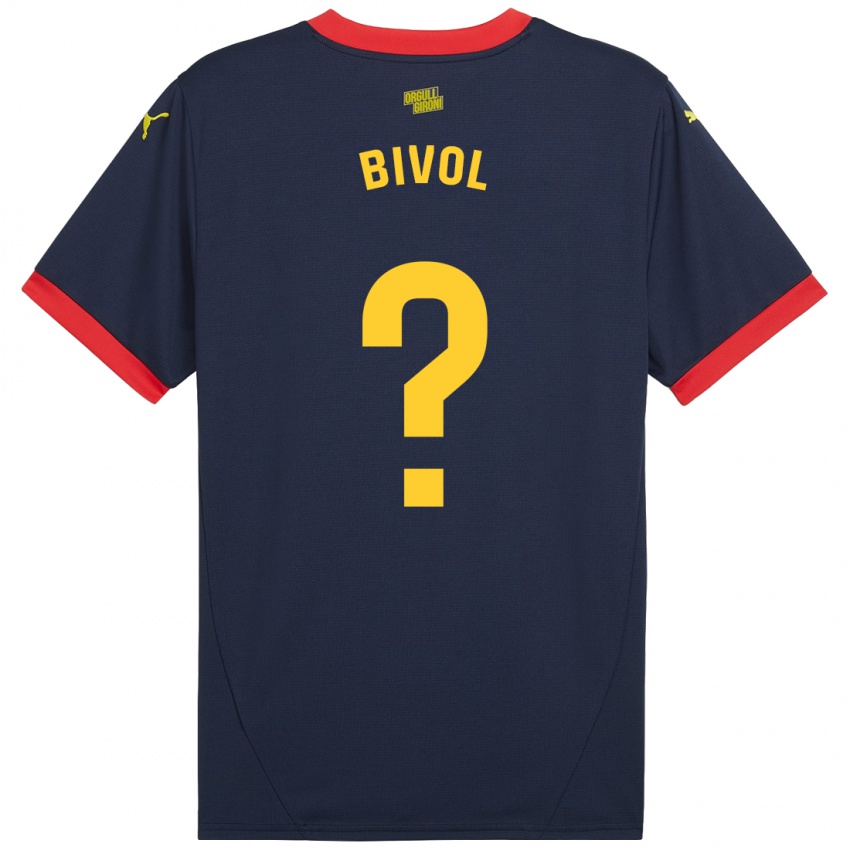 Niño Camiseta Victor Bivol #0 Azul Marino Rojo 2ª Equipación 2024/25 La Camisa Perú