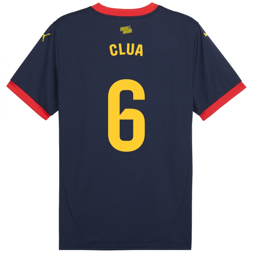 Niño Camiseta Silvi Clua #6 Azul Marino Rojo 2ª Equipación 2024/25 La Camisa Perú