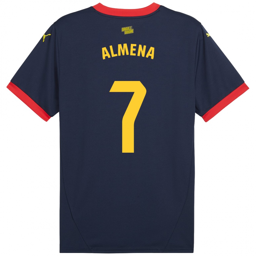 Niño Camiseta Iker Almena #7 Azul Marino Rojo 2ª Equipación 2024/25 La Camisa Perú