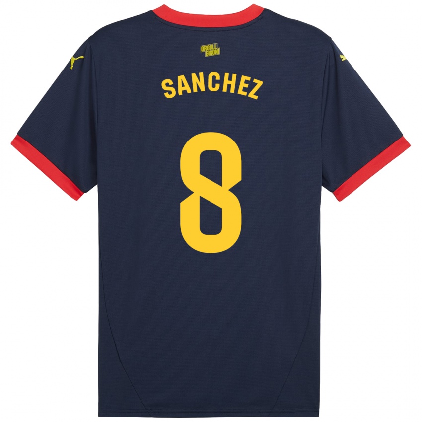 Niño Camiseta Miguel Ángel Sánchez #8 Azul Marino Rojo 2ª Equipación 2024/25 La Camisa Perú