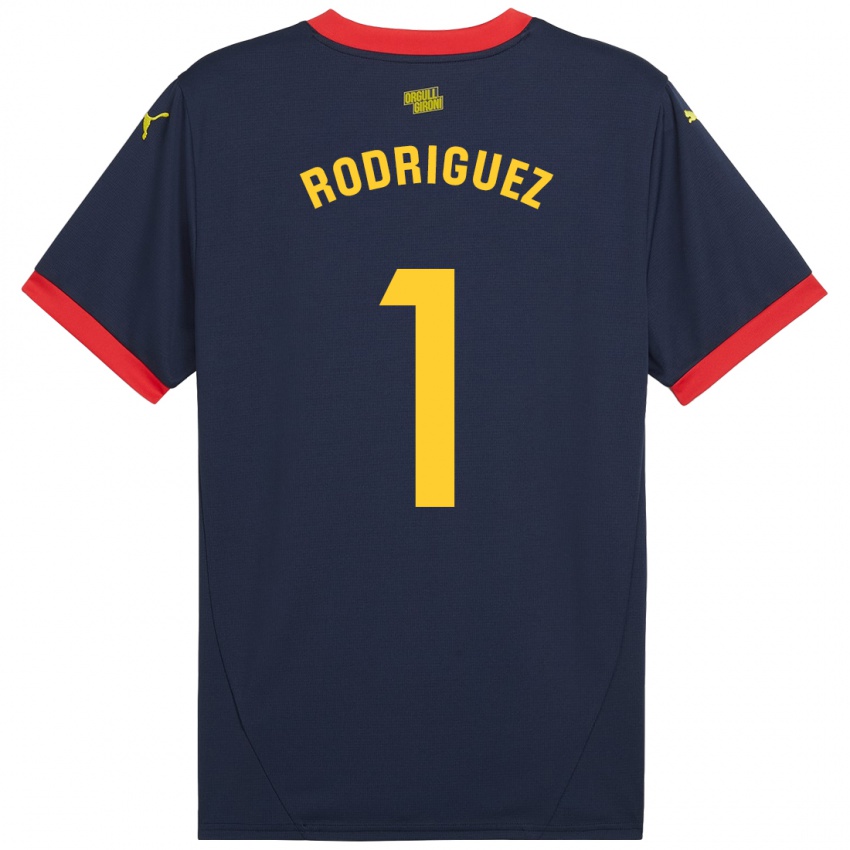 Niño Camiseta Maria Rodríguez #1 Azul Marino Rojo 2ª Equipación 2024/25 La Camisa Perú