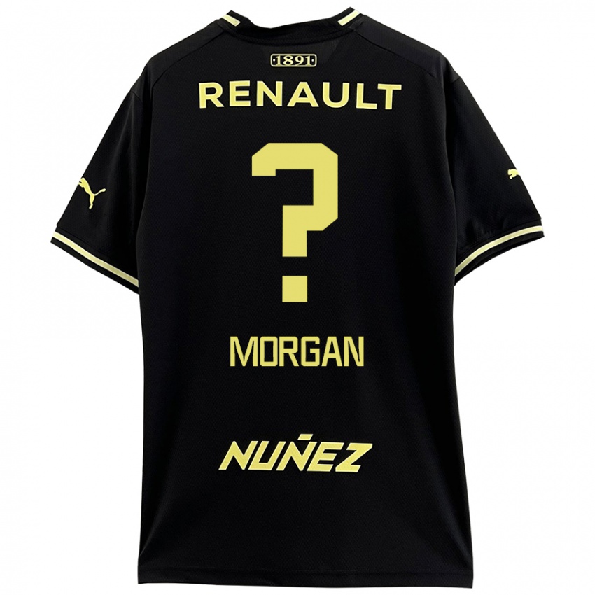 Niño Camiseta Kevin Morgan #0 Negro Amarillo 2ª Equipación 2024/25 La Camisa Perú