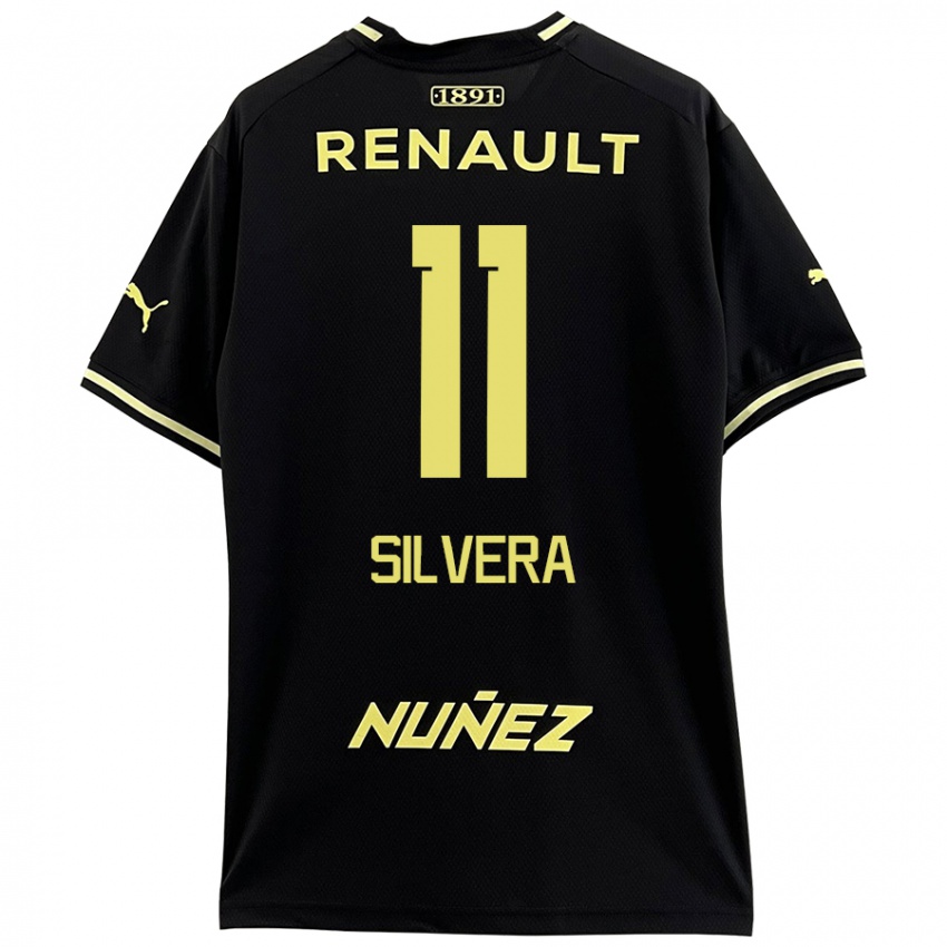 Niño Camiseta Maximiliano Silvera #11 Negro Amarillo 2ª Equipación 2024/25 La Camisa Perú