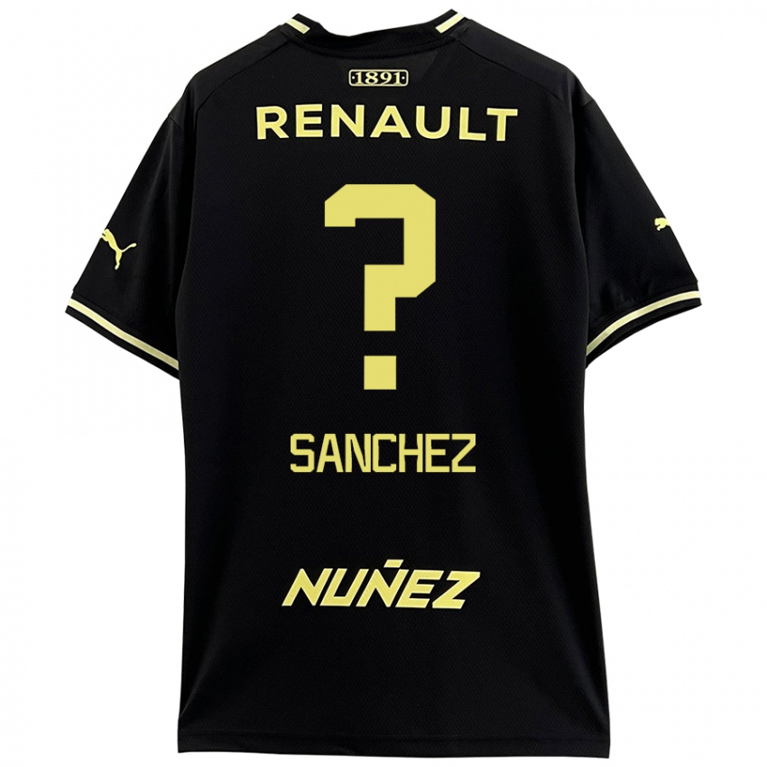 Niño Camiseta Juan Sanchez #0 Negro Amarillo 2ª Equipación 2024/25 La Camisa Perú