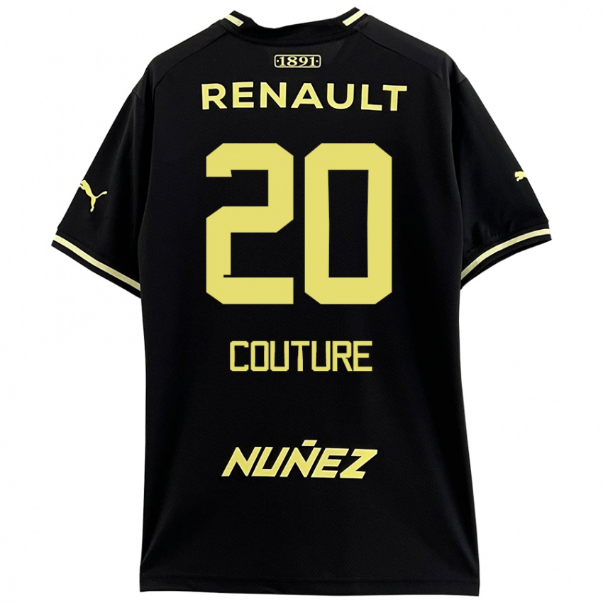 Niño Camiseta Lorenzo Couture #20 Negro Amarillo 2ª Equipación 2024/25 La Camisa Perú