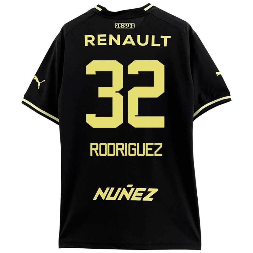 Niño Camiseta Randall Rodríguez #32 Negro Amarillo 2ª Equipación 2024/25 La Camisa Perú