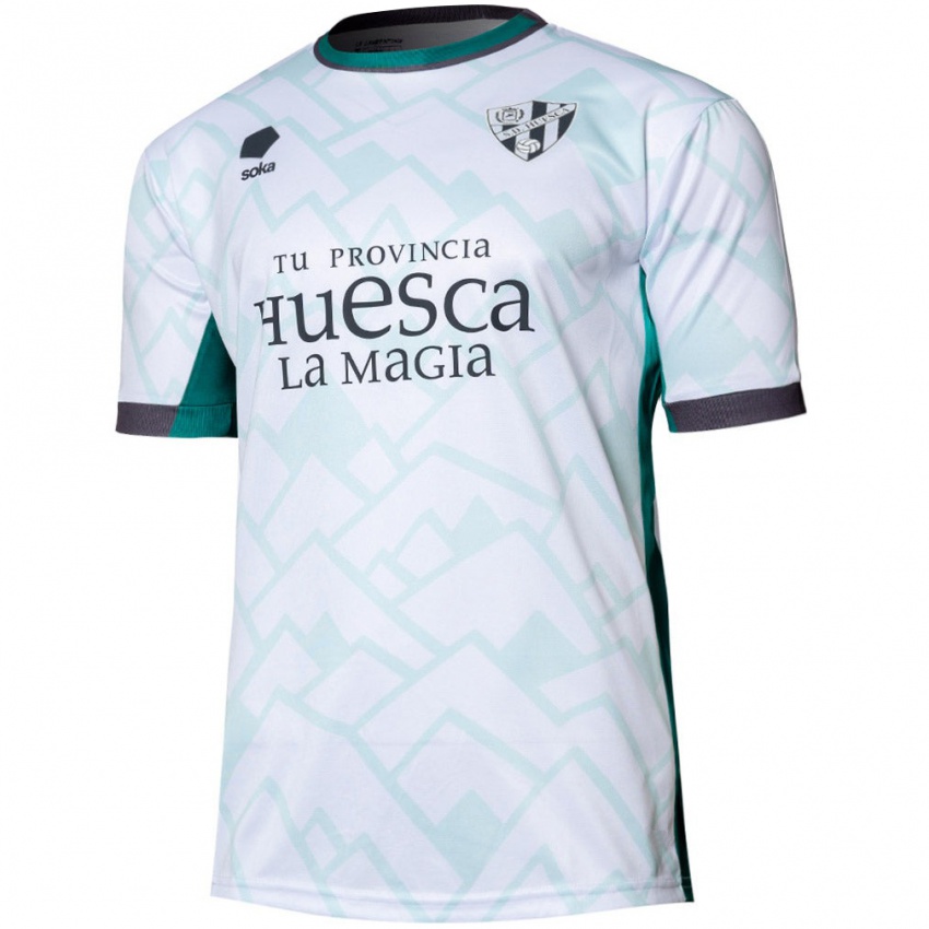 Niño Camiseta Adrián Pereda #0 Blanco Verde 2ª Equipación 2024/25 La Camisa Perú