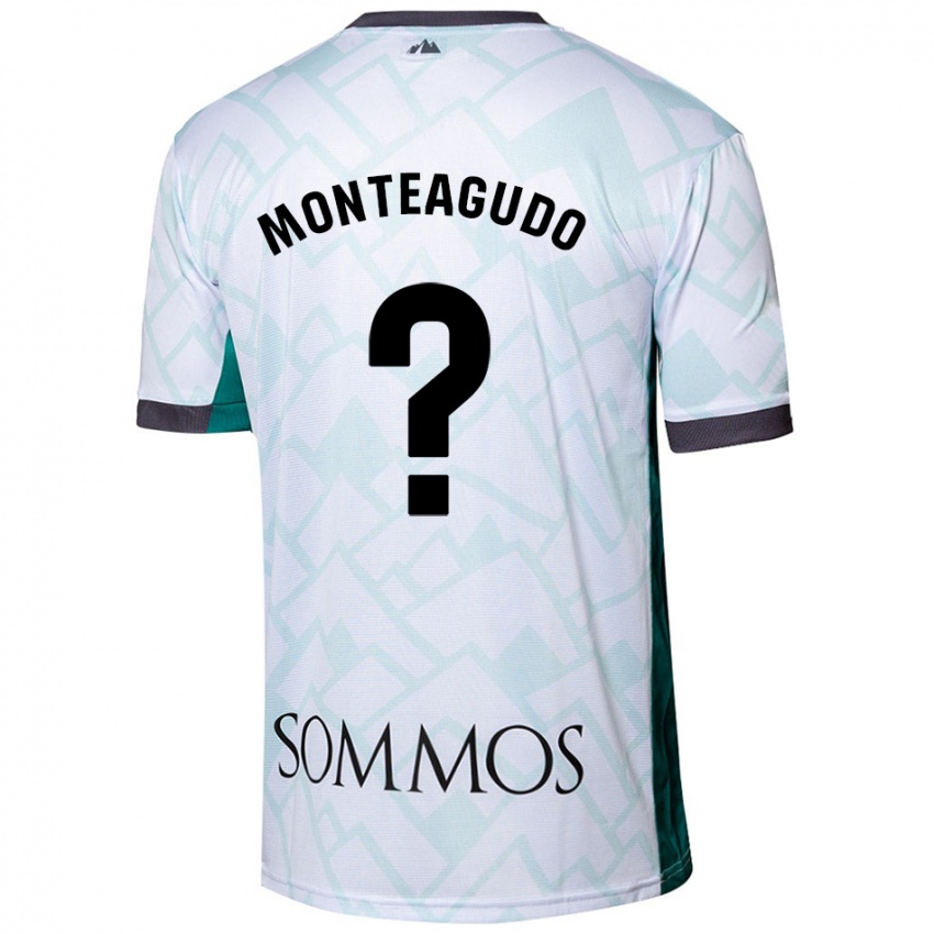 Niño Camiseta Miguel Monteagudo #0 Blanco Verde 2ª Equipación 2024/25 La Camisa Perú