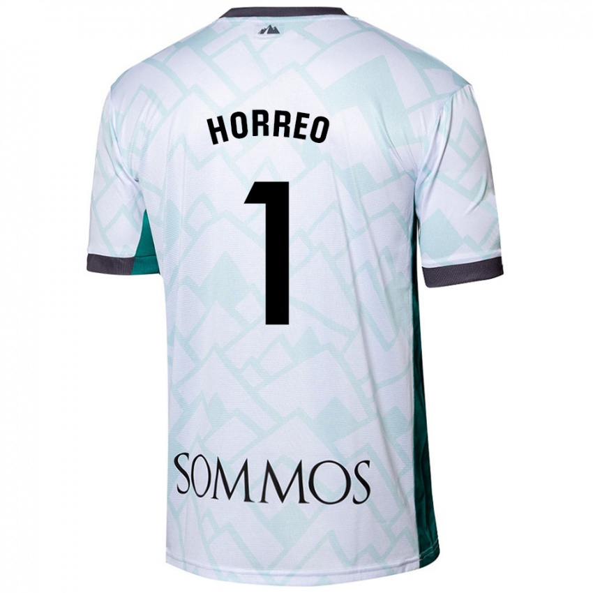 Niño Camiseta Berto Hórreo #1 Blanco Verde 2ª Equipación 2024/25 La Camisa Perú