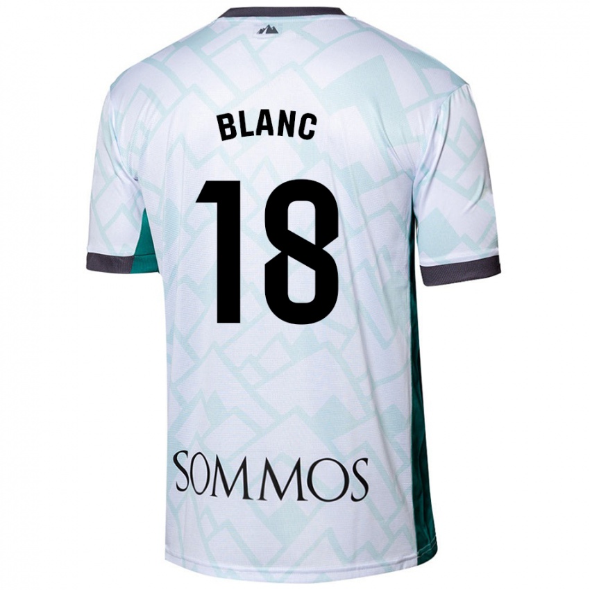 Niño Camiseta Laia Blanc #18 Blanco Verde 2ª Equipación 2024/25 La Camisa Perú