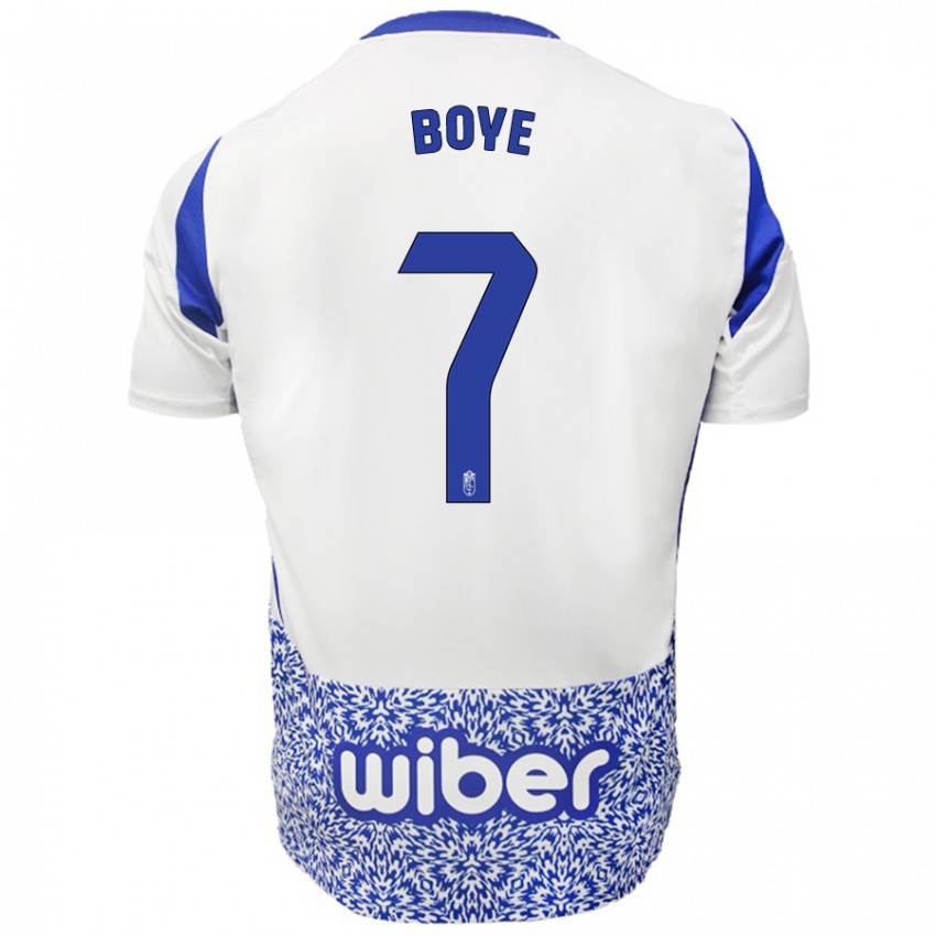 Niño Camiseta Lucas Boyé #7 Blanco Azul 2ª Equipación 2024/25 La Camisa Perú