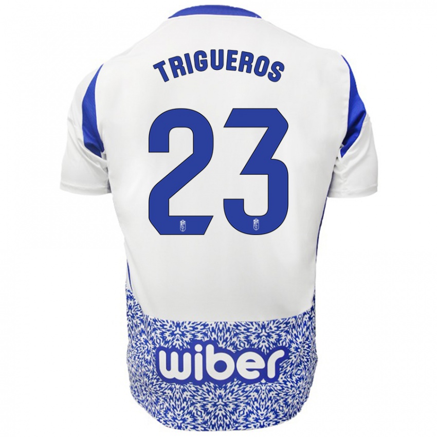 Niño Camiseta Manu Trigueros #23 Blanco Azul 2ª Equipación 2024/25 La Camisa Perú